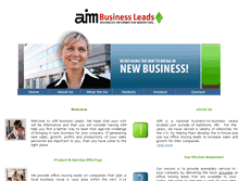 Tablet Screenshot of aimbusinessleads.com